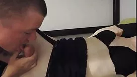 سبزه باریک از پشت با ...